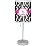 Zebra Lamp with Drum Shade (Personalized)