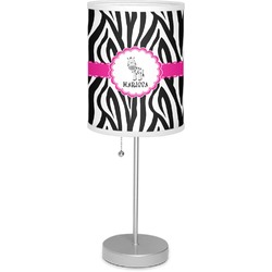 Zebra Lamp with Drum Shade (Personalized)