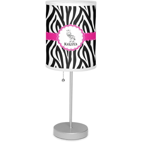 Custom Zebra Lamp with Drum Shade (Personalized)