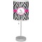 Zebra Drum Lampshade with base included