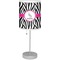 Zebra Lamp with Drum Shade (Personalized)
