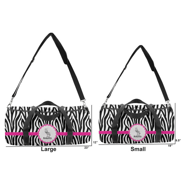 Zebra Duffle Bag Small and Large
