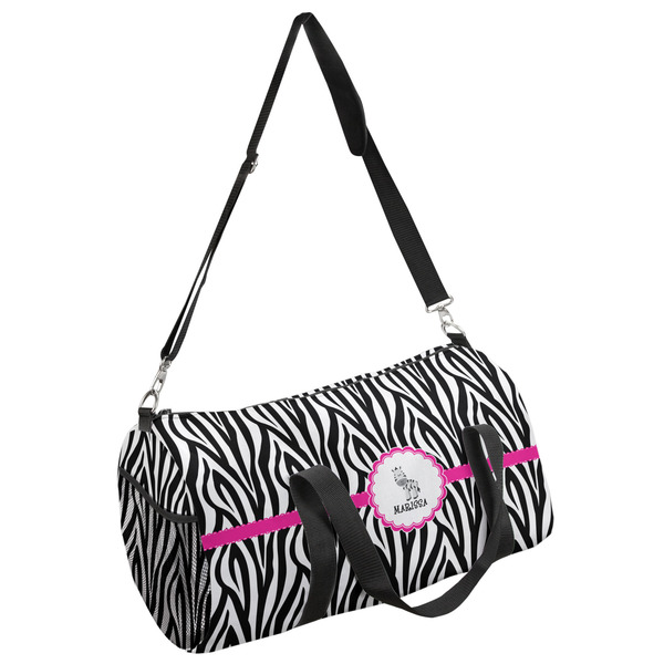 Custom Zebra Duffel Bag - Large (Personalized)