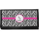 Zebra Canvas Checkbook Cover (Personalized)