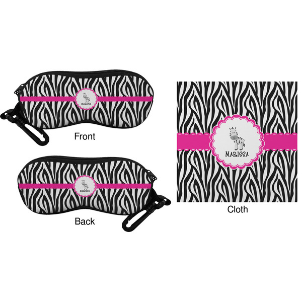 Zebra Eyeglass Case & Cloth (Approval)