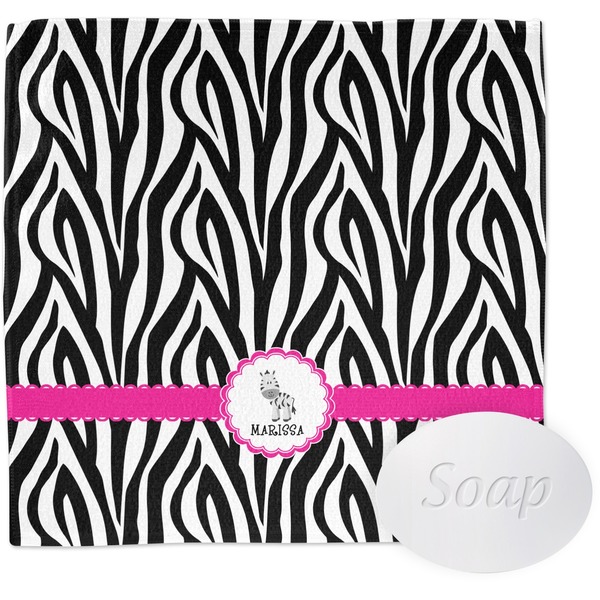 Zebra Wash Cloth with soap
