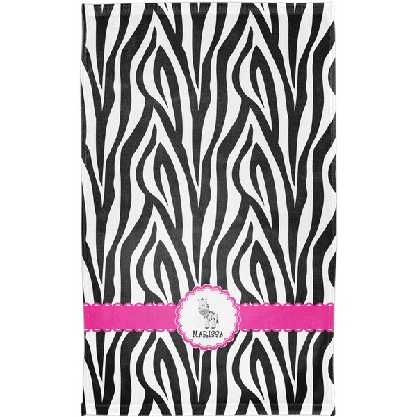 Zebra Finger Tip Towel - Full View