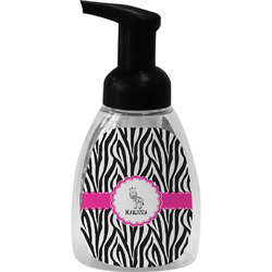 Zebra Foam Soap Bottle - Black (Personalized)