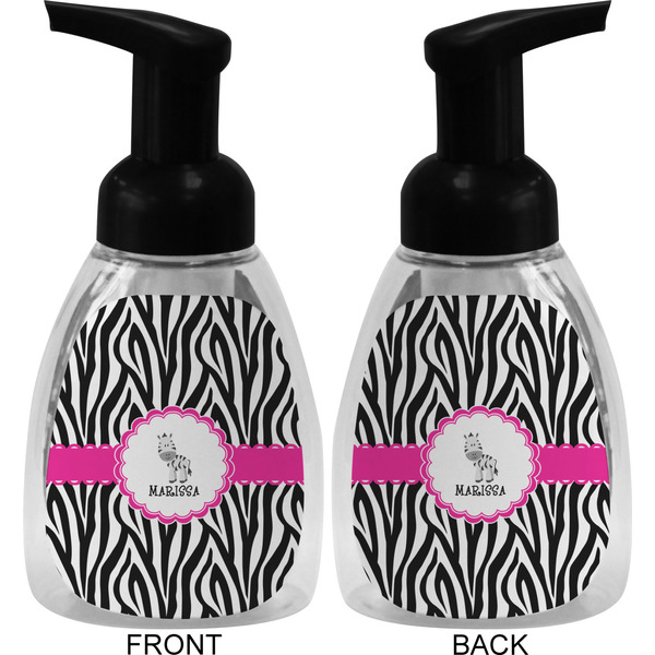 Zebra Foam Soap Bottle (Front & Back)