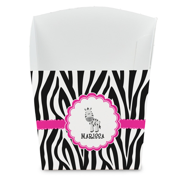 Custom Zebra French Fry Favor Boxes (Personalized)