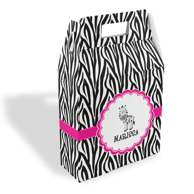 Zebra Gable Favor Box (Personalized)
