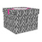 Zebra Gift Boxes with Lid - Canvas Wrapped - Large - Front/Main