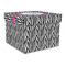Zebra Gift Box with Lid - Canvas Wrapped - Large (Personalized)