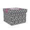 Zebra Gift Boxes with Lid - Canvas Wrapped - Medium - Front/Main