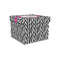 Zebra Gift Boxes with Lid - Canvas Wrapped - Small - Front/Main