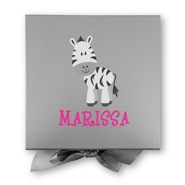 Zebra Gift Boxes with Magnetic Lid - Silver - Approval