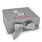 Zebra Gift Boxes with Magnetic Lid - Silver - Front