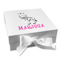 Zebra Gift Box with Magnetic Lid - White (Personalized)