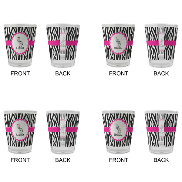 Zebra Glass Shot Glass - Standard - Set of 4 - APPROVAL