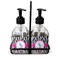 Zebra Glass Soap & Lotion Bottle Set (Personalized)