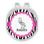 Zebra Golf Ball Marker - Hat Clip - Silver