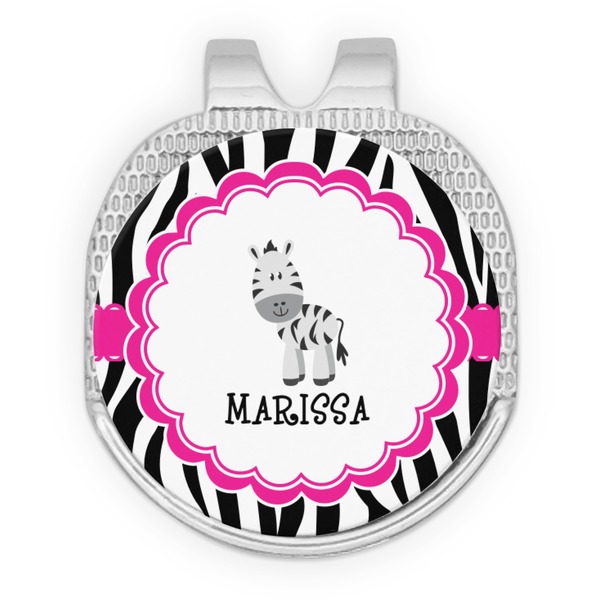 Zebra Golf Ball Hat Marker Hat Clip