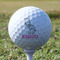 Zebra Golf Ball - Non-Branded - Tee