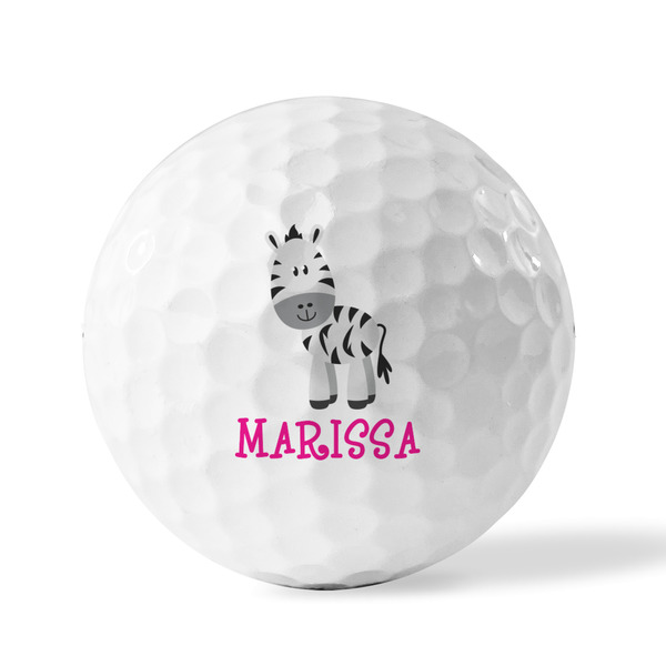 Zebra Golf Balls - Generic - Set of 3 - FRONT