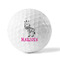Zebra Golf Balls - Generic - Set of 3 - FRONT