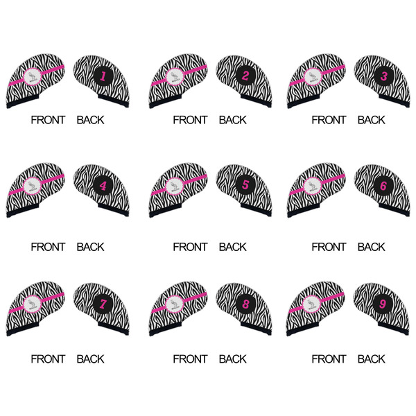 Zebra Golf Club Covers - APPROVAL (set of 9)