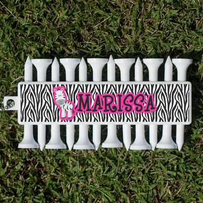 Custom Zebra Golf Tees & Ball Markers Set (Personalized)
