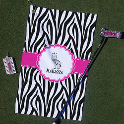 Zebra Golf Towel Gift Set (Personalized)