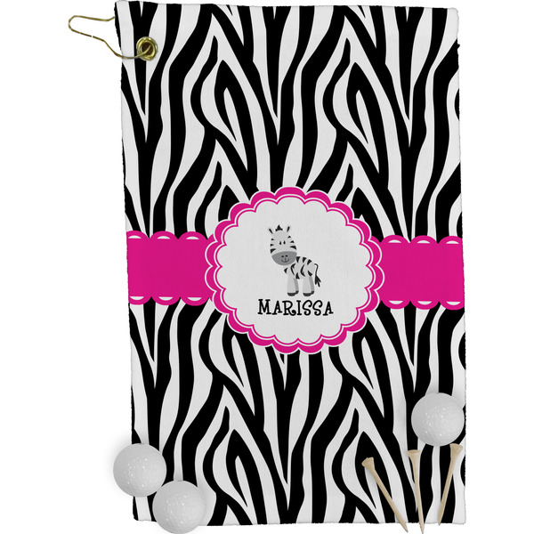 Zebra Golf Towel (Personalized)