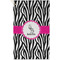Zebra Golf Towel - Poly-Cotton Blend - Small w/ Name or Text