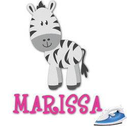Zebra Graphic Iron On Transfer - Up to 6"x6" (Personalized)