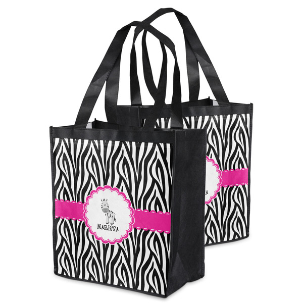 Zebra Grocery Bag - MAIN
