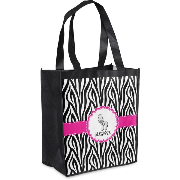 Custom Zebra Grocery Bag (Personalized)