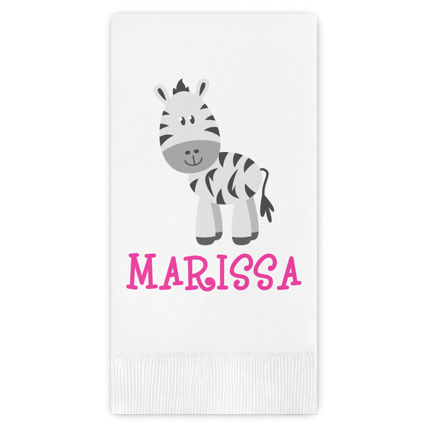 Custom Zebra Guest Paper Towels - Full Color (Personalized)