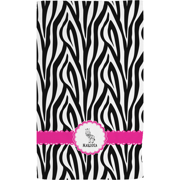 Zebra Hand Towel (Personalized)
