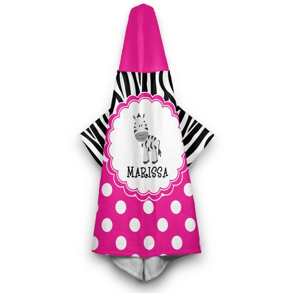 Zebra Hooded Towel - Hanging