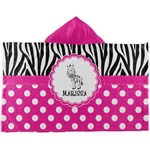 Zebra Kids Hooded Towel (Personalized)