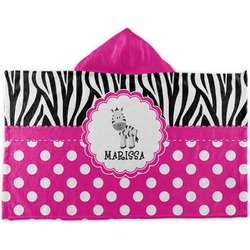 Zebra Kids Hooded Towel (Personalized)