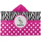 Zebra Kids Hooded Towel (Personalized)