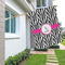 Zebra House Flags - Double Sided - LIFESTYLE