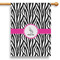 Zebra 28" House Flag (Personalized)