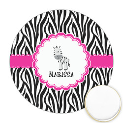 Zebra Printed Cookie Topper - 2.5" (Personalized)