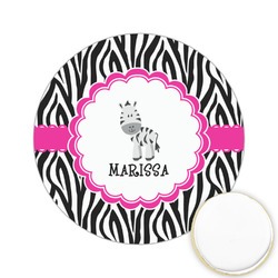 Zebra Printed Cookie Topper - 2.15" (Personalized)