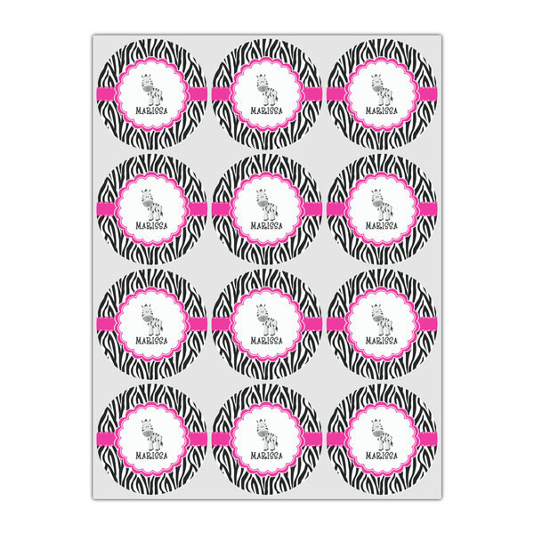Zebra Icing Circle - Small - Set of 12