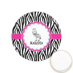 Zebra Printed Cookie Topper - 1.25" (Personalized)