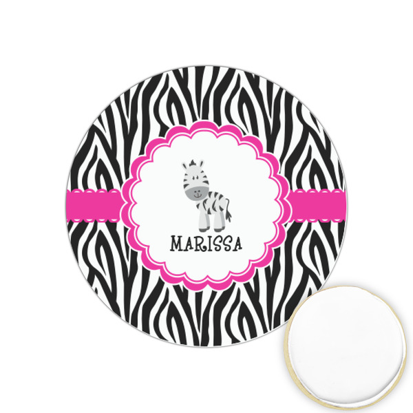 Custom Zebra Printed Cookie Topper - 1.25" (Personalized)